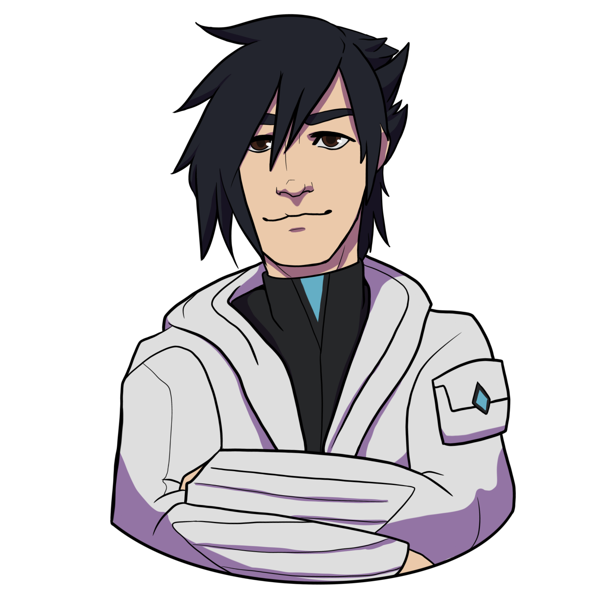 A man with his arms crossed